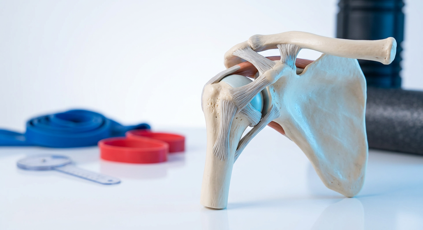Shoulder replacement recovery — anatomy shoulder joint model