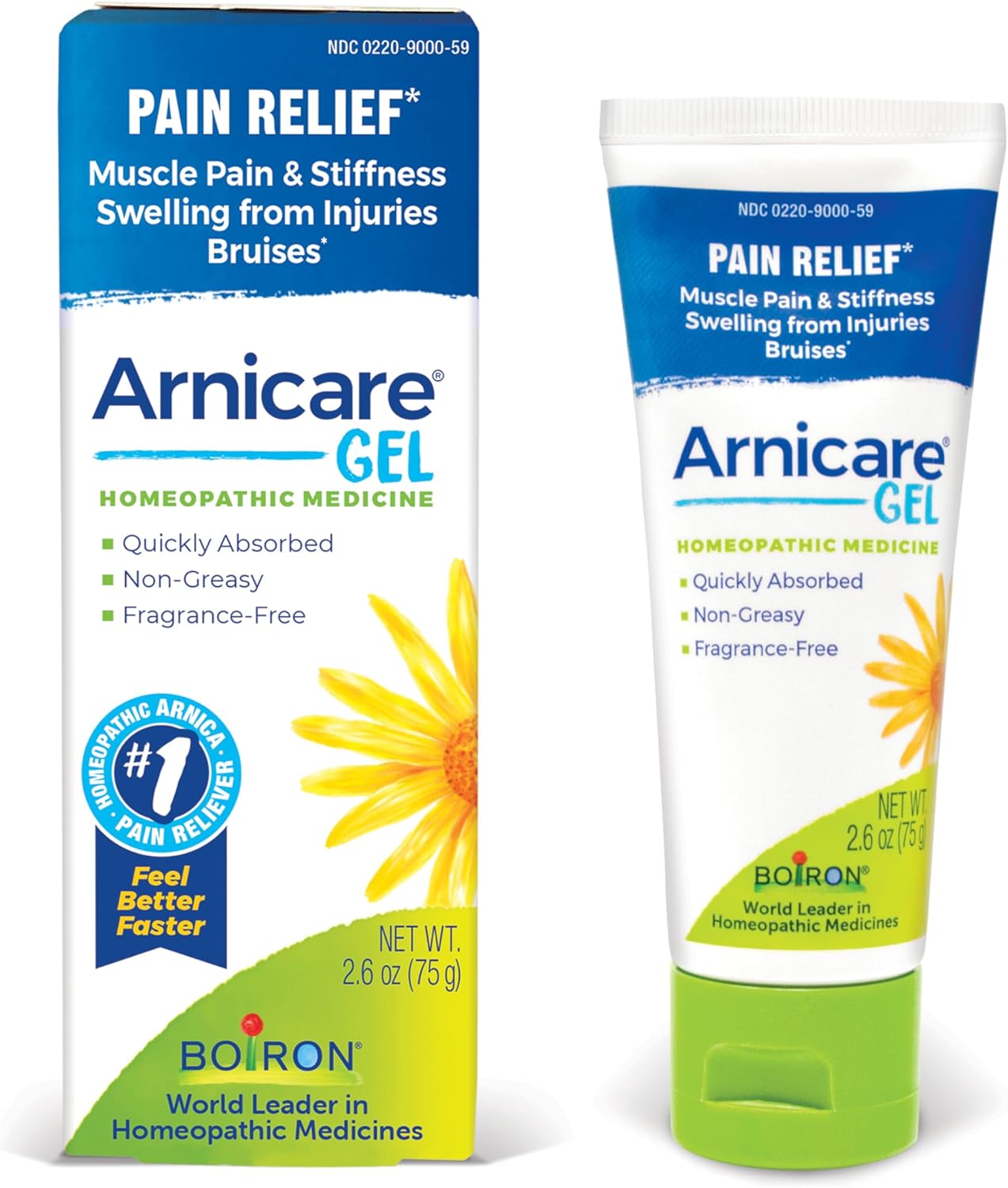 Boiron Arnicare Gel for Joint Pain and Bruises - 2.6 oz - hip replacement recovery product