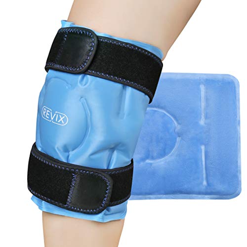 REVIX Knee Ice Pack Wrap - Reusable Gel Cold Therapy - knee replacement recovery product