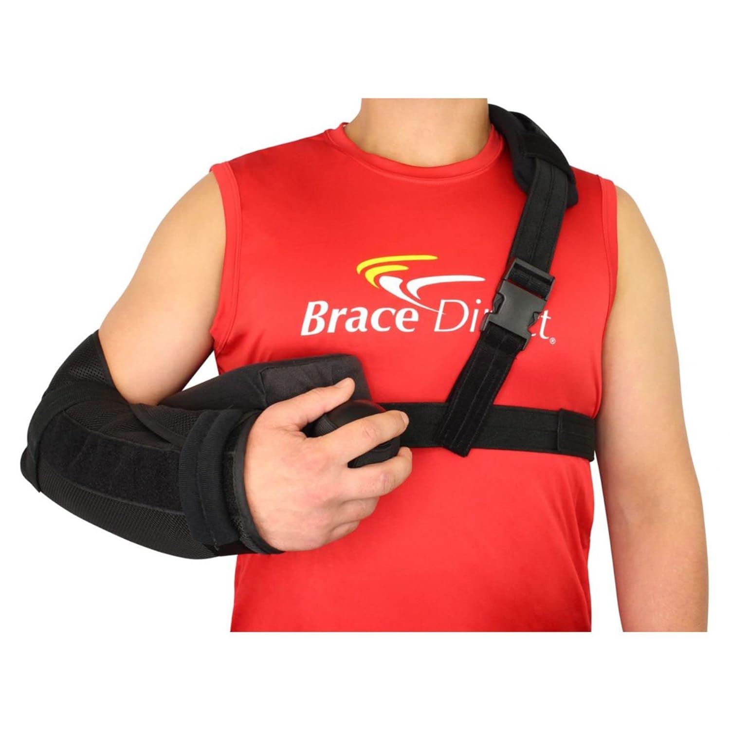 Brace Direct Shoulder Immobilizer with Abduction Pillow & Exercise Ball - shoulder replacement recovery product