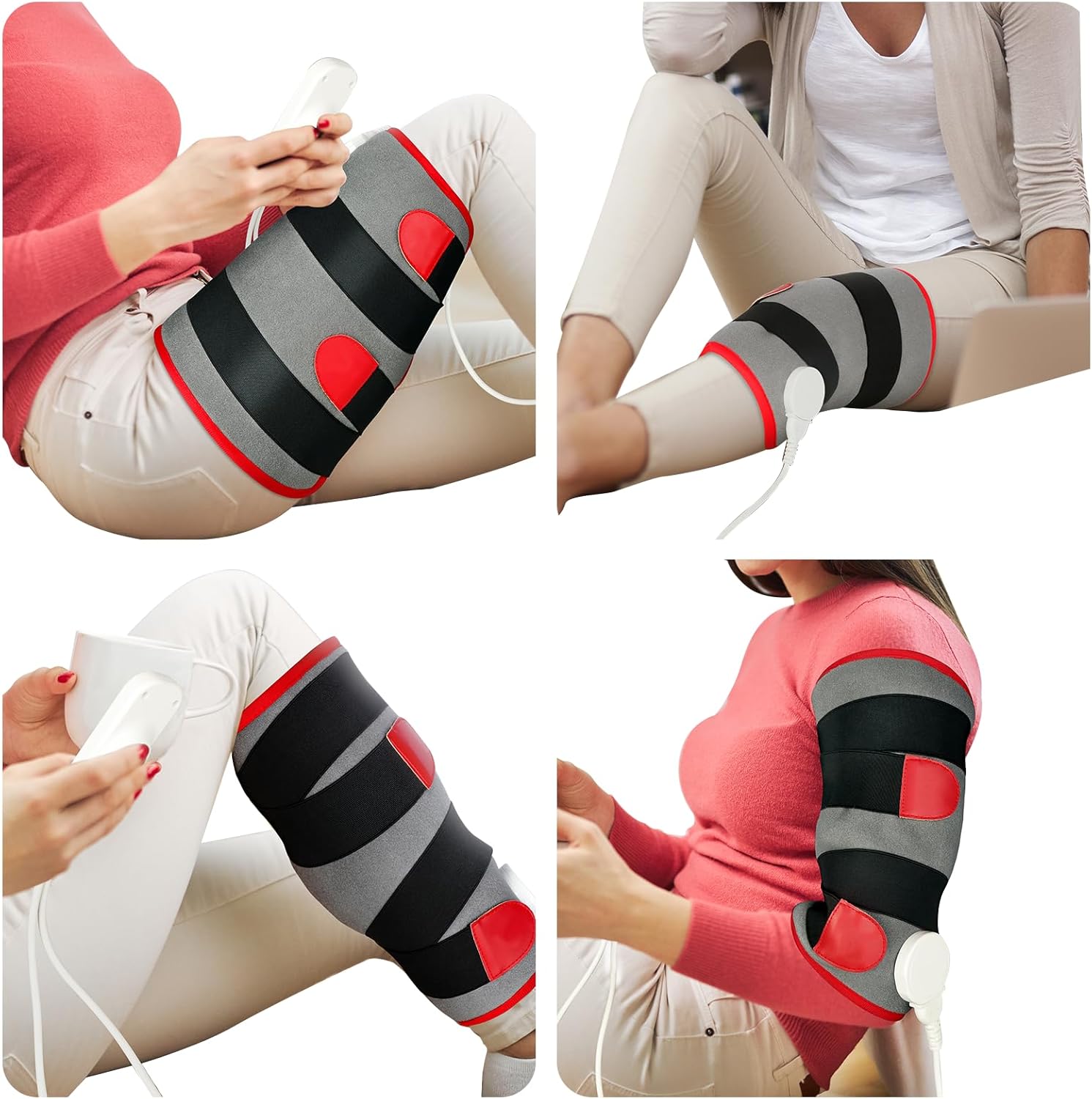 Comfytemp Wearable Heated Knee/Leg Wrap - Electric Heat Therapy - knee replacement recovery product